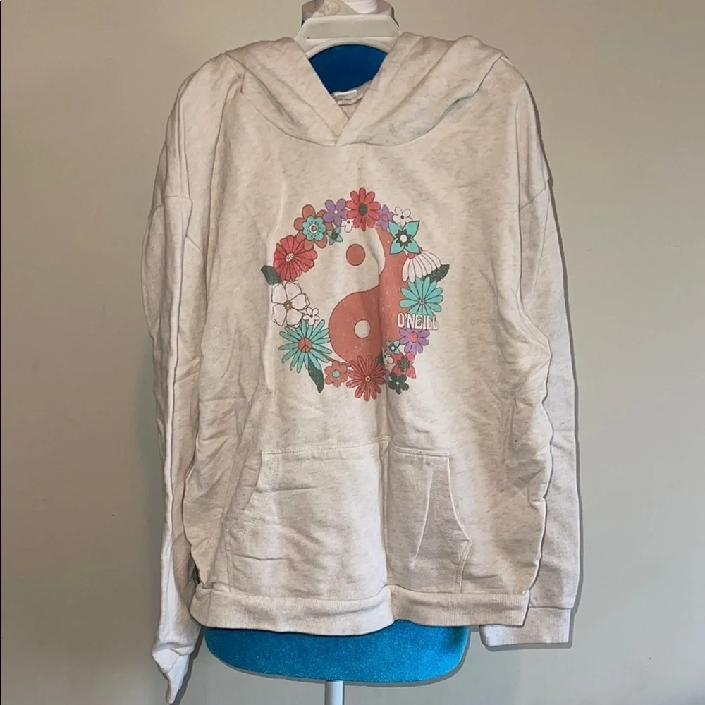 O'Neill Cream Floral Graphic Hoodie